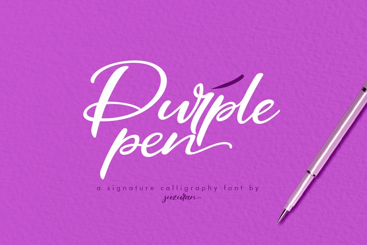 Example font Purple Pen #1